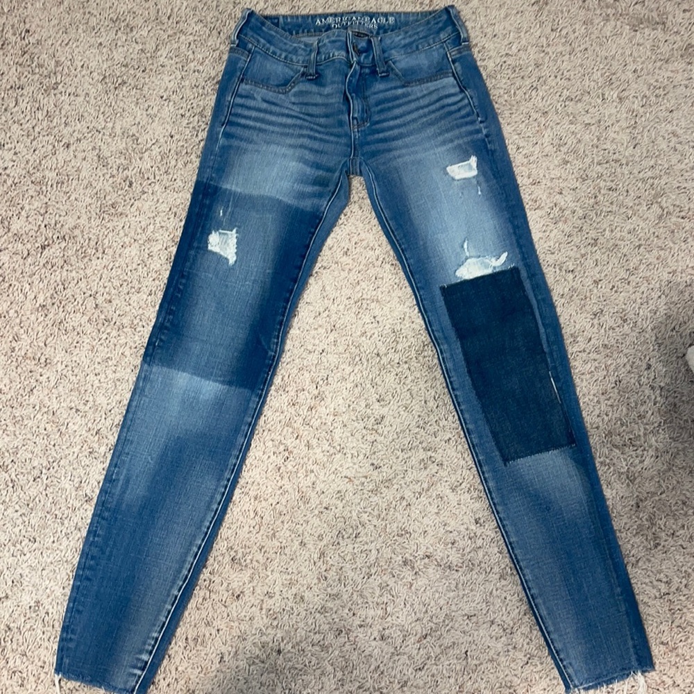 American eagle skinny jeans size:0